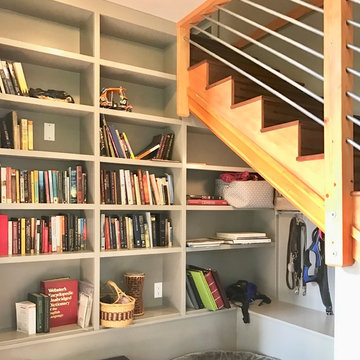 Built in Bookcase and Bench