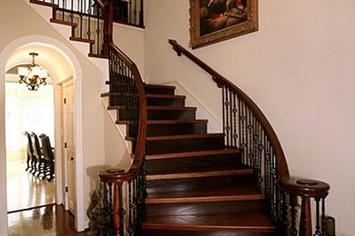 Design ideas for a traditional staircase in Houston.