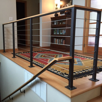 Cable Rail with Matching Handrails