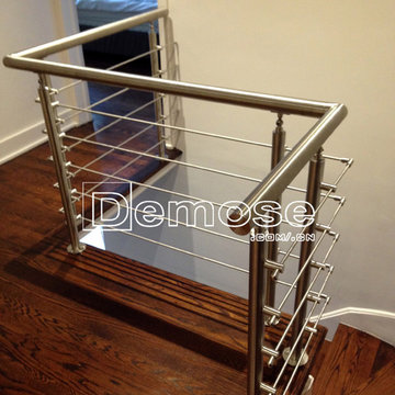Canadian indoor stair railing and veranda railing project