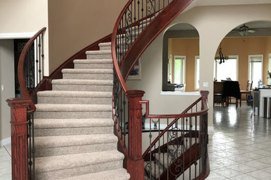 Design ideas for a traditional staircase in Calgary.