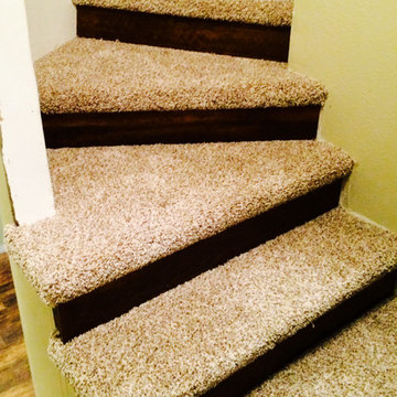 Carpet Steps With Vinyl Plank Risers
