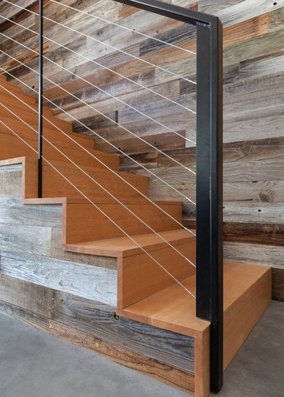 Contemporary Staircase by Atmosphere Design Build
