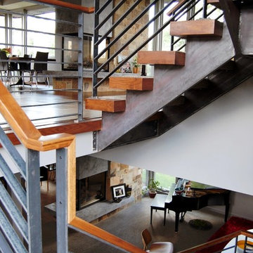 Cedar Creek Contemporary stair