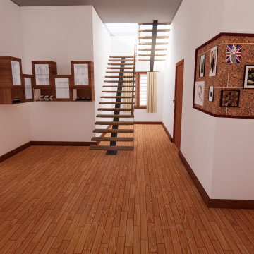 Centre Beam Open Stairs