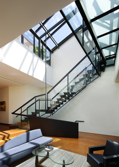 Contemporary Staircase by Charles Rose Architects Inc.