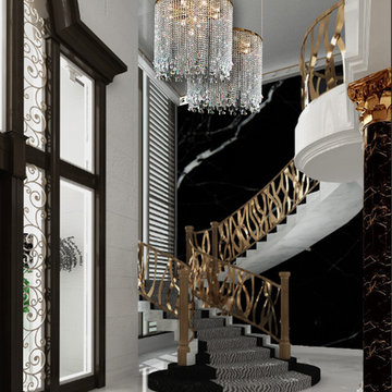 Chic Staircase | Villa Black Caviar