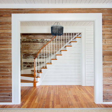 Classic Reclaimed Wood Stairwell