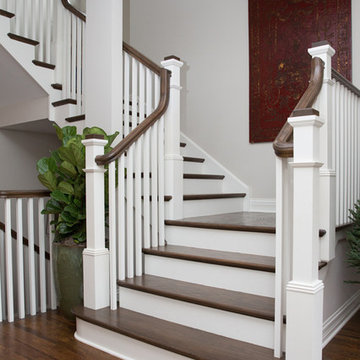 Classic stair and rail design.