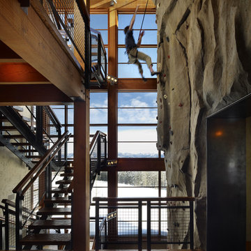 Climbing Wall in action at Stair Tower