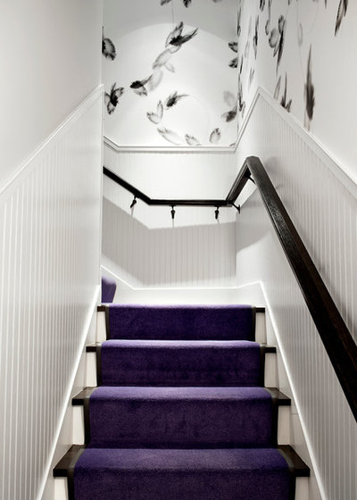Transitional Staircase College Place Townhouse
