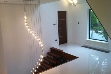 Contemporary staircase in Sussex.