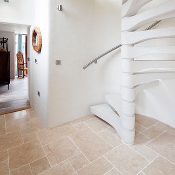 Concrete spiral staircase, Cornwall