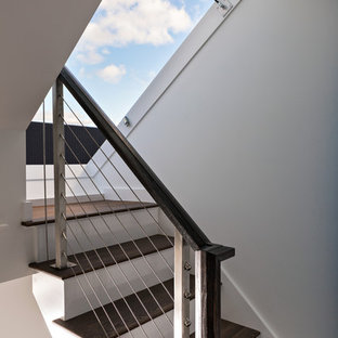 Staircase - coastal staircase idea in Boston
