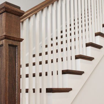 Contemporary Craftsman Staircase