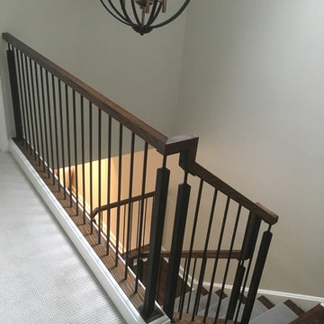 Contemporary custom railing - vertical design