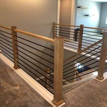 Contemporary horizontal railing
