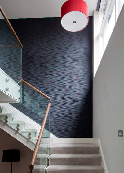Contemporain Escalier by Nicola O'Mara Interior Design Ltd