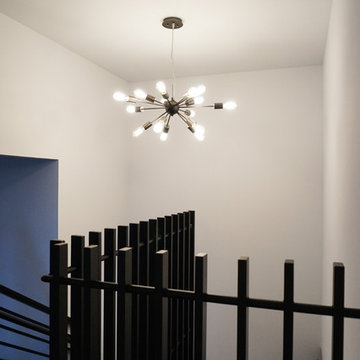 Contemporary Metal Staircase - Stevens Residence