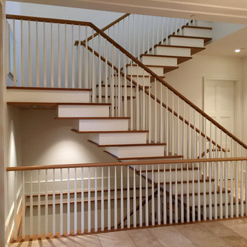 Contemporary Stair with Unique Details