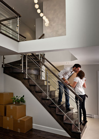Contemporary Staircase by Prestige Metal