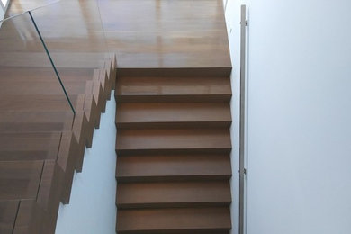 Example of a trendy staircase design in Miami