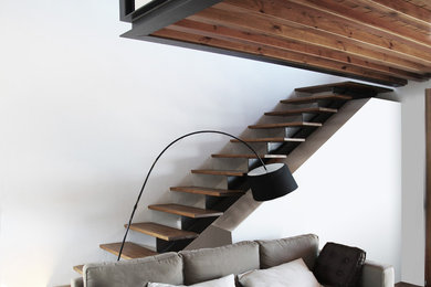 Inspiration for a rustic staircase in London.