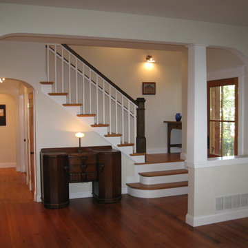 Craftsman Stairs and Front Entry