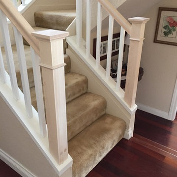 Craftsman style stair railing
