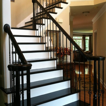 Creative idea- Painted stair treds by Fox Brothers Painting