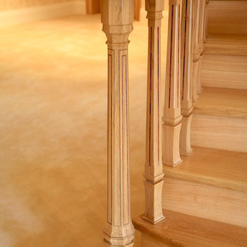 Curved grand staircase, Wentbridge, South Yorkshire