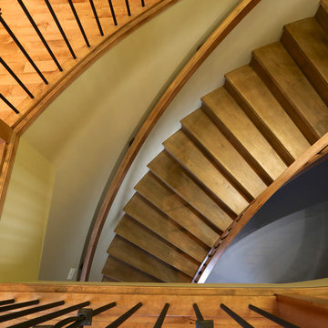 Curved Maple Staircase