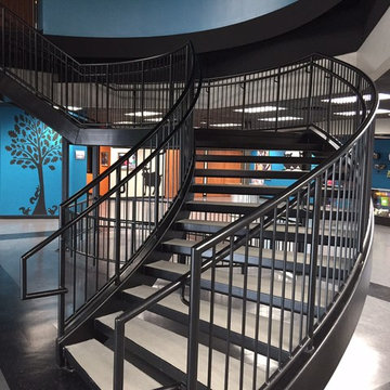 Curved Metal Staircase