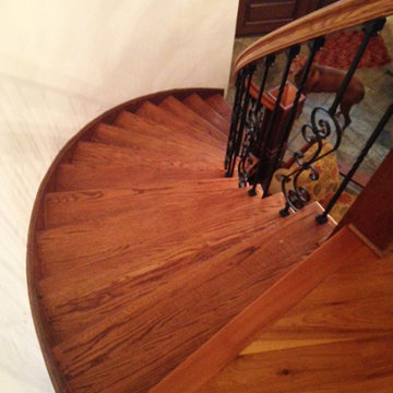 Curved Stair Case Runner Installation in Pennsylvania by Nejad Rugs
