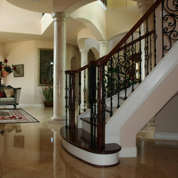 Curved Stair Project. Quadri Residence. Melbourne Fl