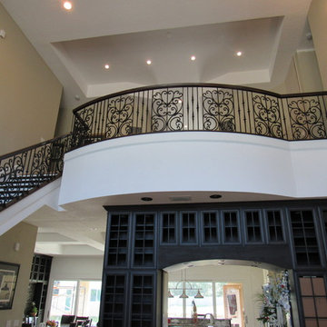 Curved Stair w/ Tuscany Railing Panels- Merritt Island- Tracy Res