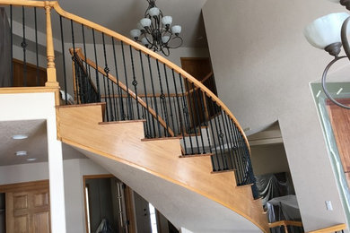 Staircase - craftsman staircase idea in Denver