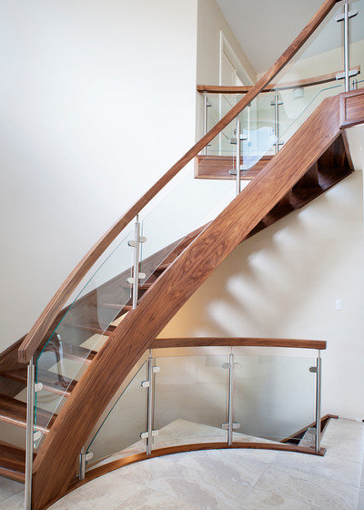 Modern Staircase by Specialized Stair and Rail