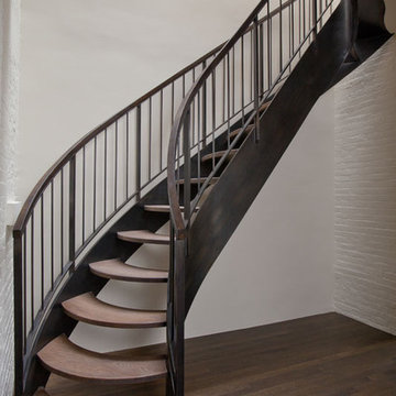 Curving Steel Stair