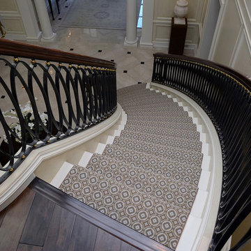 Custom Curved Staircase Design