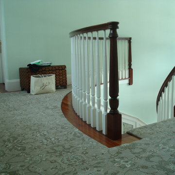 Custom cut and bound stair installation- Dover MA