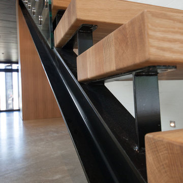 Custom designed floating staircase