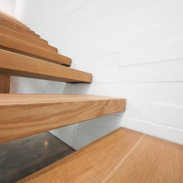 Custom designed floating staircase