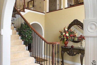 Example of a classic staircase design in St Louis