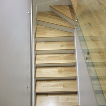 Custom Hardwood Flooring on Staircases