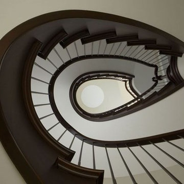 Custom Home Design, Main Staircase Detail