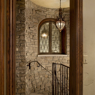 Custom Home Interior Design, Entertaining Area, Spiral Staircase