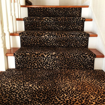 Custom Leopard Stair Runner