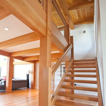 Custom Solid Douglas Fir Stairs