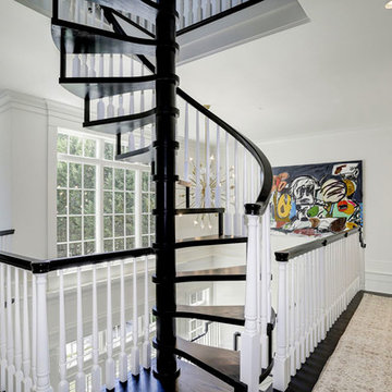 Custom Spiral Stair Case in Annapolis Waterfront home